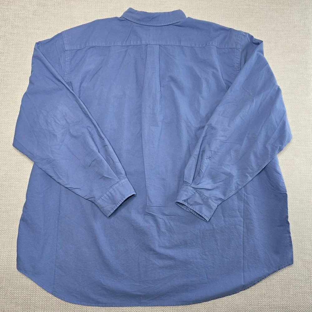 Polo Ralph Lauren Men's 3XB Blue Garment Dyed Long Sleeve Oxford Shirt NWT‎ READ